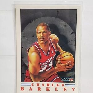 61991-92 Fleer Charles Barkley #3 Pro Vision HOF Philadelphia 76ers